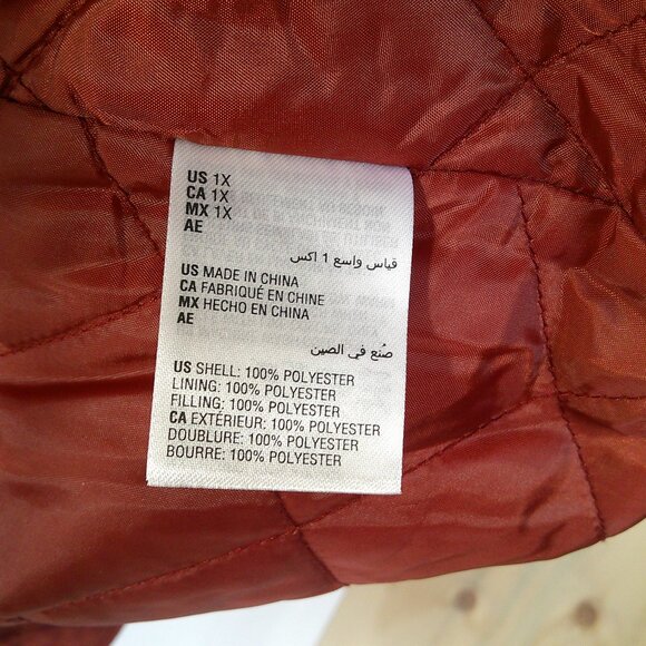 NWT | And Now This - Macys| Bomber Jacket Full Zip| Plus Size 1 X - Picture 9 of 11